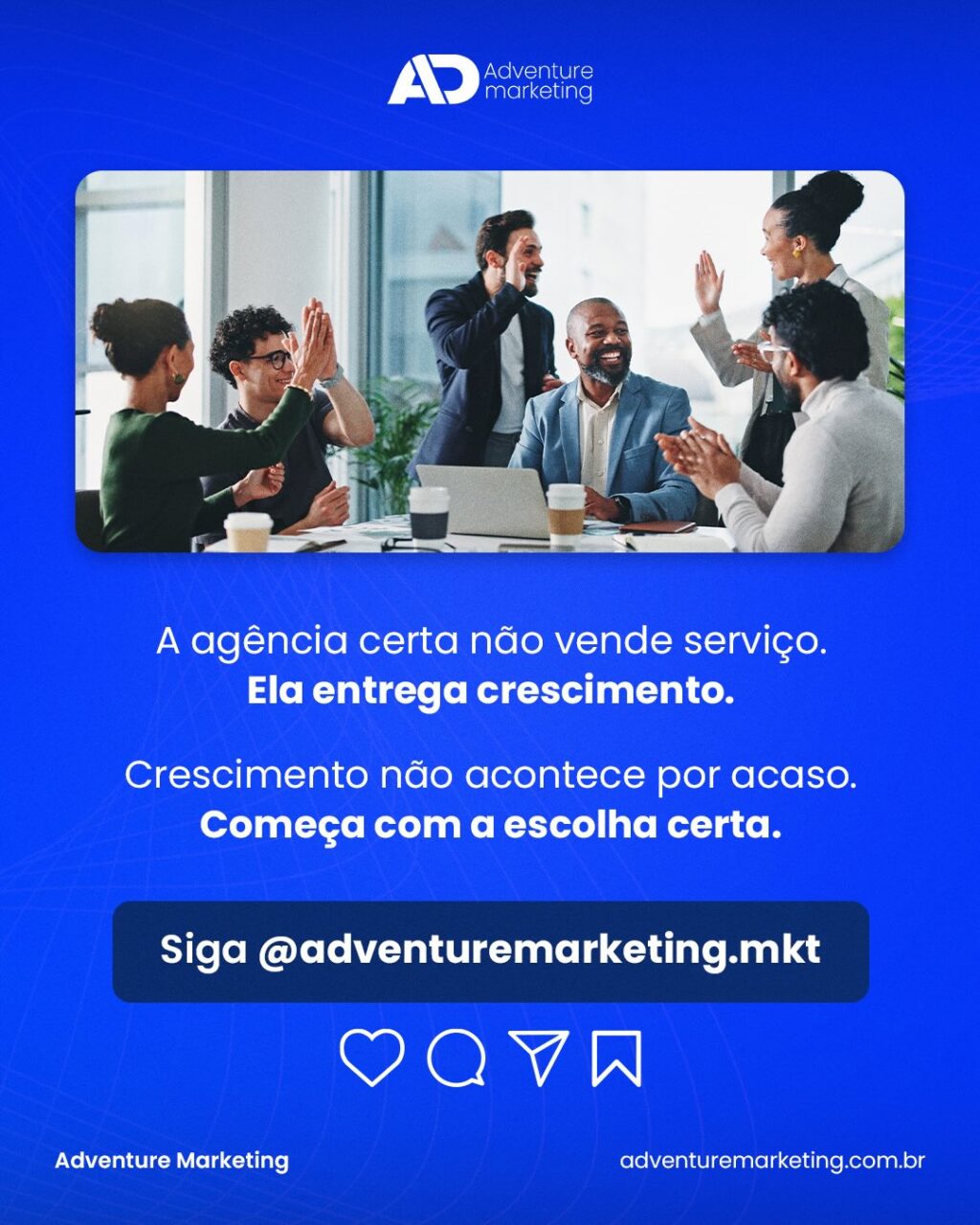Instagram post from adventuremarketing.mkt. This post is in position 5.